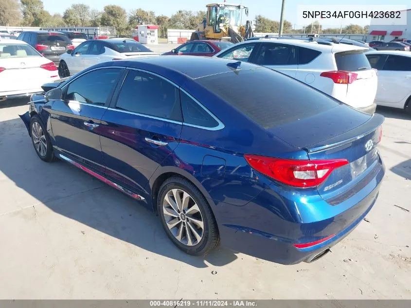 5NPE34AF0GH423682 2016 Hyundai Sonata Sport