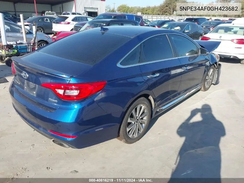 5NPE34AF0GH423682 2016 Hyundai Sonata Sport