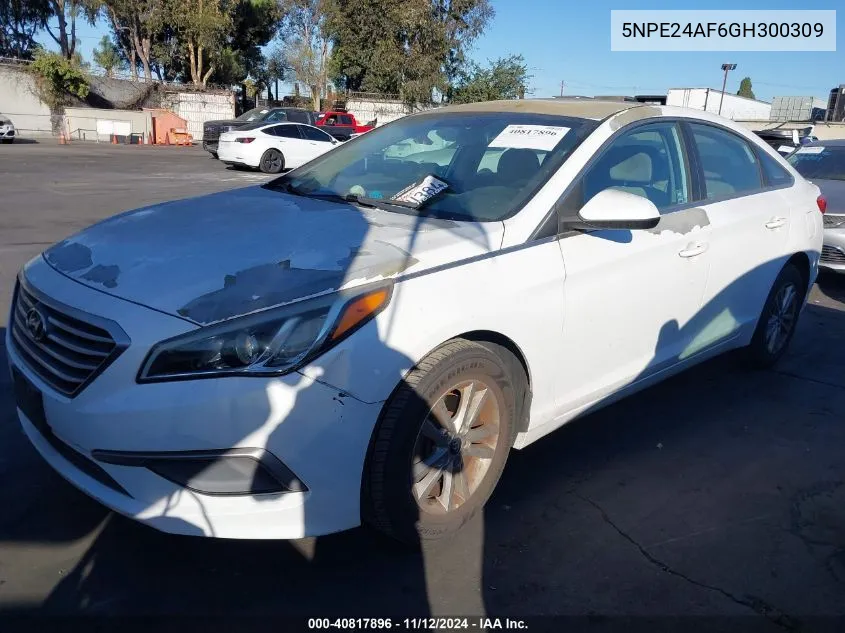 5NPE24AF6GH300309 2016 Hyundai Sonata Se