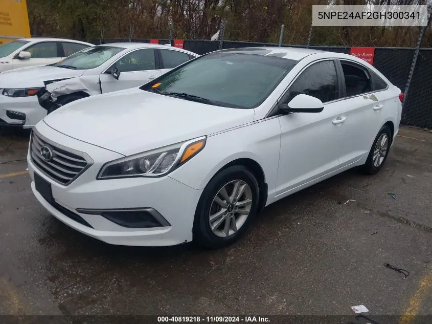 2016 Hyundai Sonata Se VIN: 5NPE24AF2GH300341 Lot: 40819218