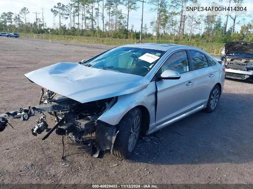 2016 Hyundai Sonata Sport VIN: 5NPE34AF0GH414304 Lot: 40829453