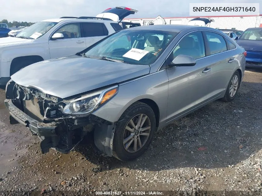 5NPE24AF4GH371640 2016 Hyundai Sonata Se