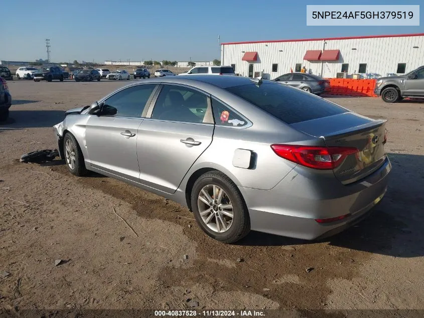 5NPE24AF5GH379519 2016 Hyundai Sonata Se