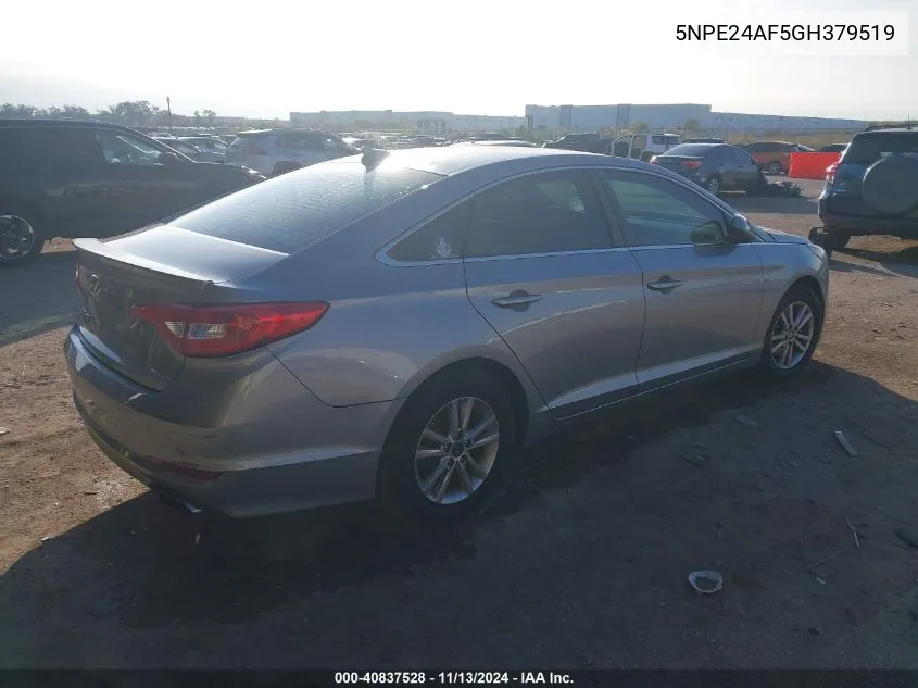 5NPE24AF5GH379519 2016 Hyundai Sonata Se