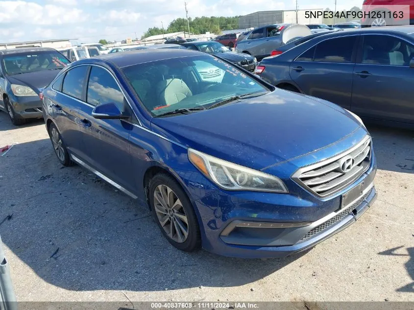 2016 Hyundai Sonata Sport VIN: 5NPE34AF9GH261163 Lot: 40837608