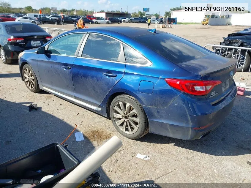 2016 Hyundai Sonata Sport VIN: 5NPE34AF9GH261163 Lot: 40837608