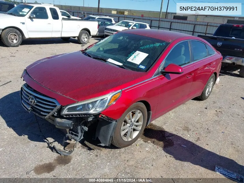 2016 Hyundai Sonata Se VIN: 5NPE24AF7GH379991 Lot: 40884845