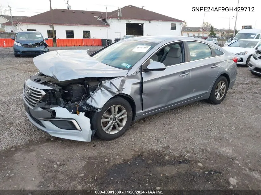 2016 Hyundai Sonata Se VIN: 5NPE24AF9GH429712 Lot: 40901380