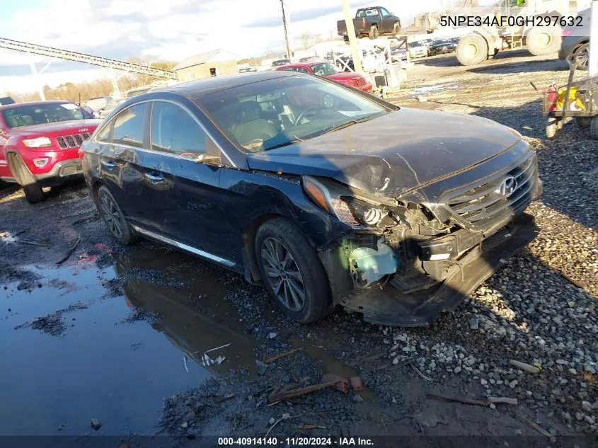 2016 Hyundai Sonata Sport VIN: 5NPE34AF0GH297632 Lot: 40914140