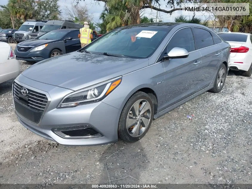 2016 Hyundai Sonata Hybrid Limited VIN: KMHE34L14GA019076 Lot: 40928863