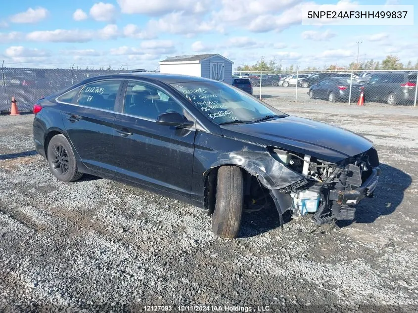 2017 Hyundai Sonata Gl VIN: 5NPE24AF3HH499837 Lot: 12127093