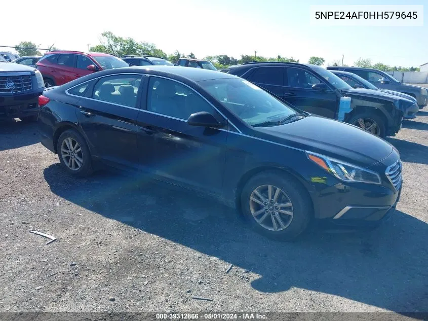 5NPE24AF0HH579645 2017 Hyundai Sonata