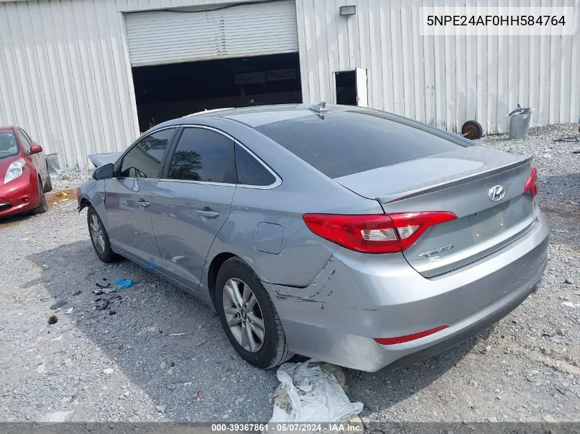 5NPE24AF0HH584764 2017 Hyundai Sonata