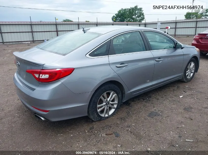 5NPE24AFXHH564974 2017 Hyundai Sonata Se