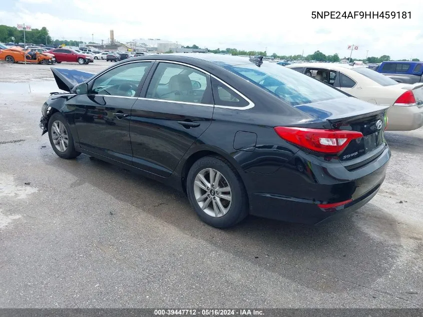 2017 Hyundai Sonata Se VIN: 5NPE24AF9HH459181 Lot: 39447712