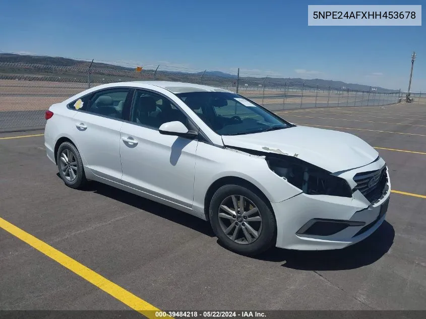 5NPE24AFXHH453678 2017 Hyundai Sonata Se