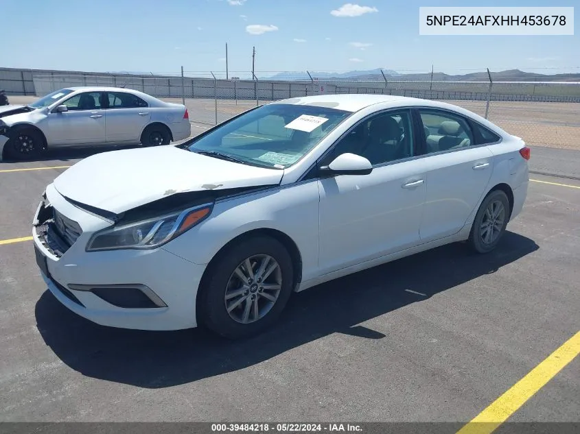 2017 Hyundai Sonata Se VIN: 5NPE24AFXHH453678 Lot: 39484218