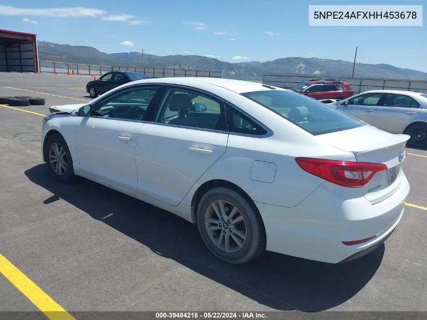 5NPE24AFXHH453678 2017 Hyundai Sonata Se