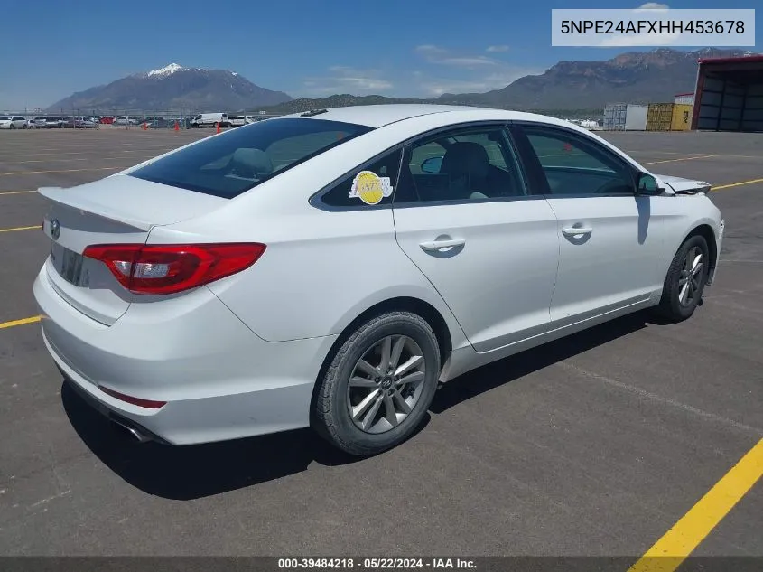 5NPE24AFXHH453678 2017 Hyundai Sonata Se