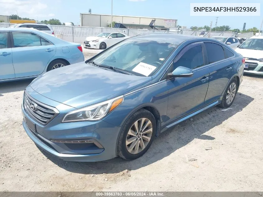 5NPE34AF3HH529366 2017 Hyundai Sonata Sport