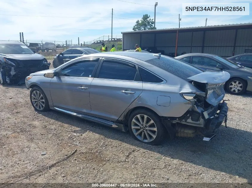 5NPE34AF7HH528561 2017 Hyundai Sonata Limited