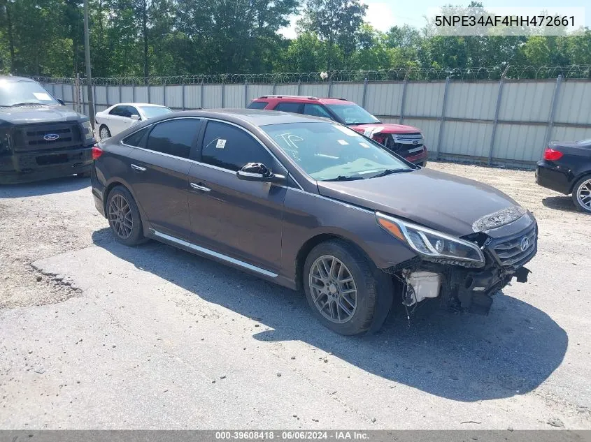 2017 Hyundai Sonata Sport VIN: 5NPE34AF4HH472661 Lot: 39608418