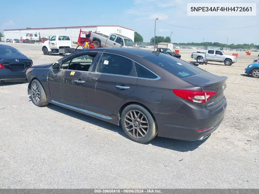 5NPE34AF4HH472661 2017 Hyundai Sonata Sport