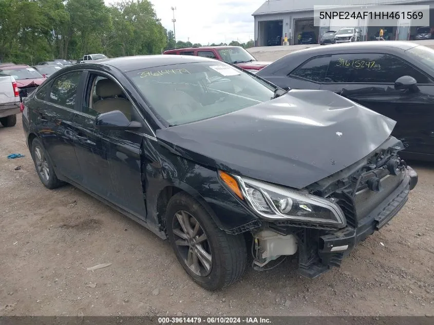 2017 Hyundai Sonata Se VIN: 5NPE24AF1HH461569 Lot: 39614479