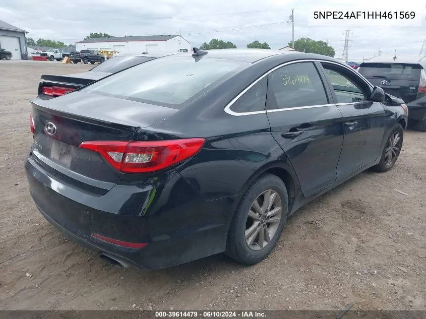 2017 Hyundai Sonata Se VIN: 5NPE24AF1HH461569 Lot: 39614479