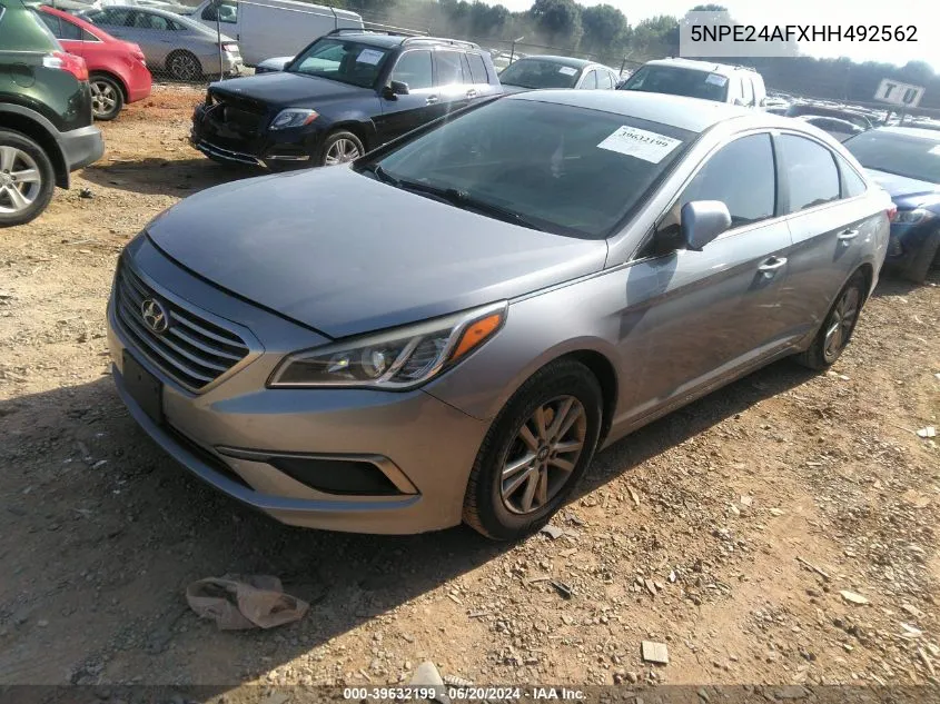 2017 Hyundai Sonata Se VIN: 5NPE24AFXHH492562 Lot: 39632199