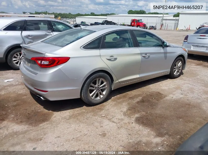 2017 Hyundai Sonata VIN: 5NPE24AF9HH465207 Lot: 39657329