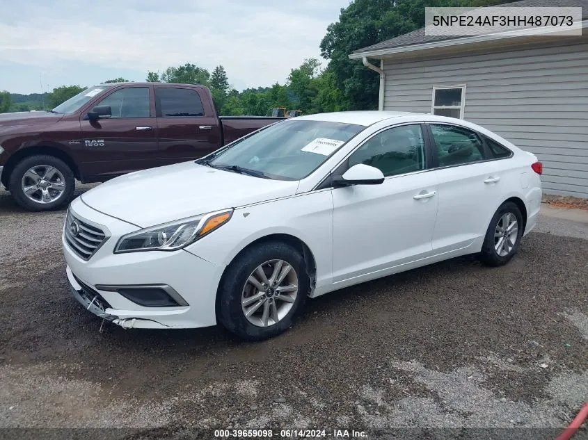 2017 Hyundai Sonata Se VIN: 5NPE24AF3HH487073 Lot: 39659098