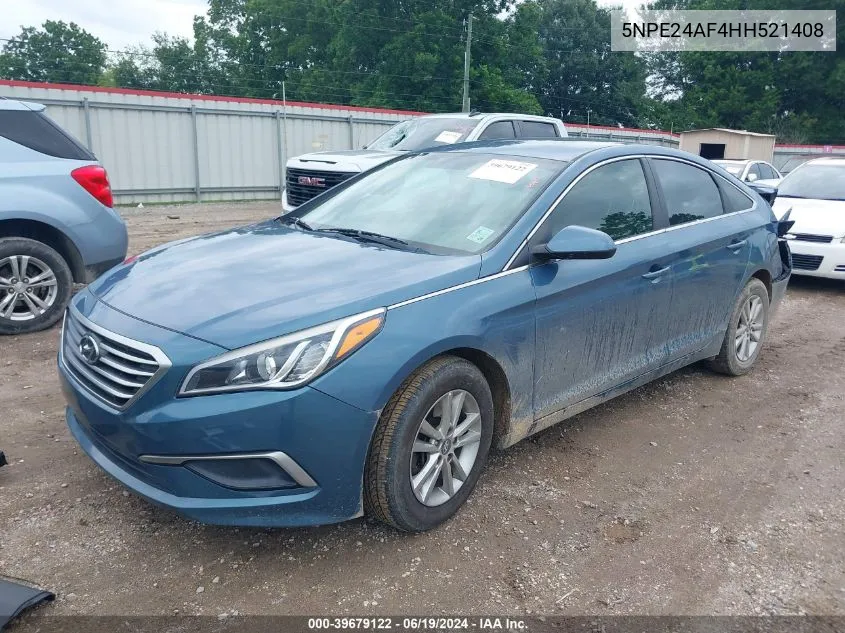 5NPE24AF4HH521408 2017 Hyundai Sonata