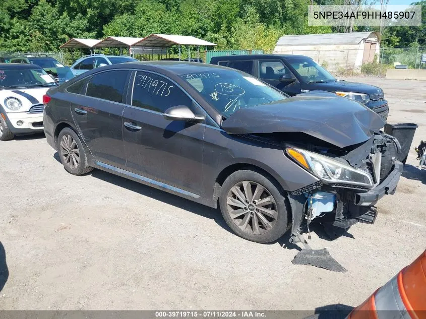 5NPE34AF9HH485907 2017 Hyundai Sonata Sport