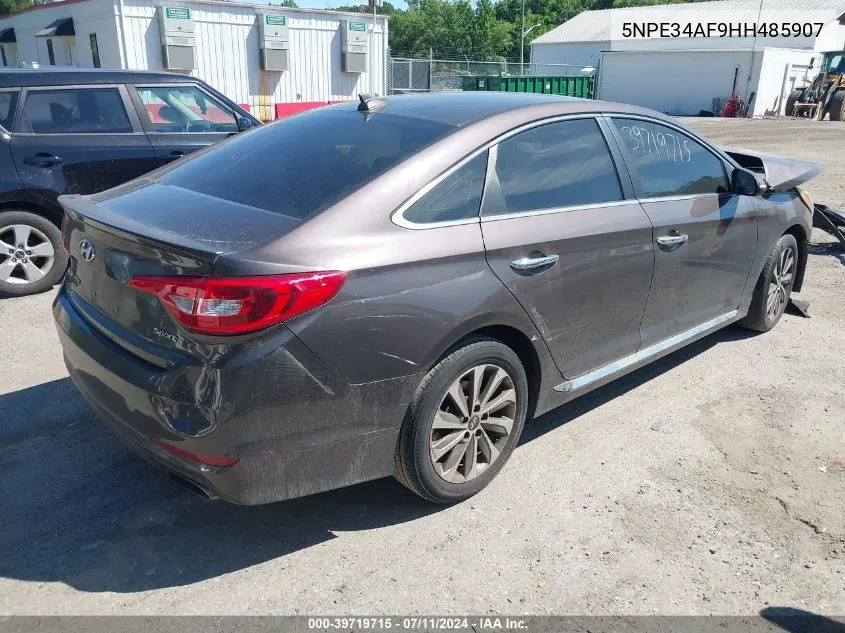 5NPE34AF9HH485907 2017 Hyundai Sonata Sport