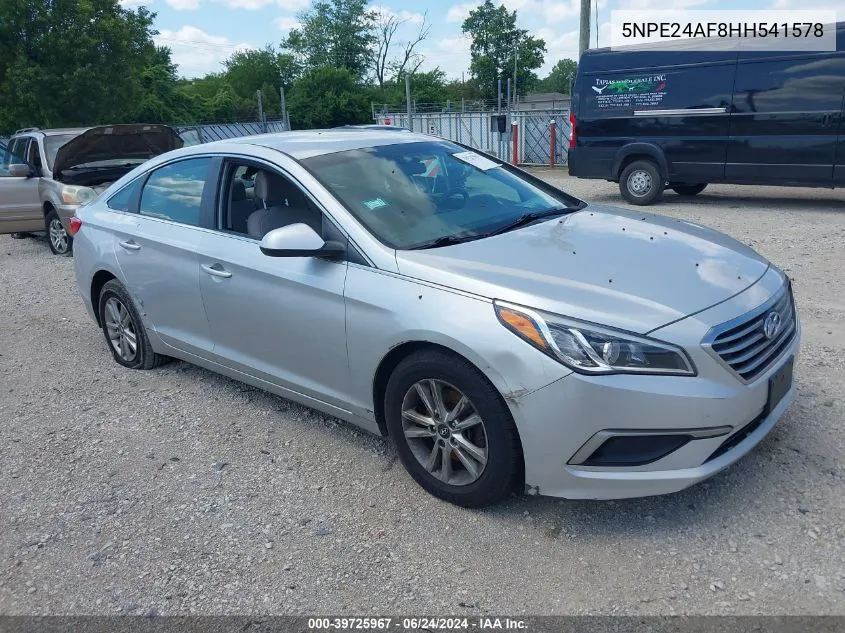 2017 Hyundai Sonata VIN: 5NPE24AF8HH541578 Lot: 39725967