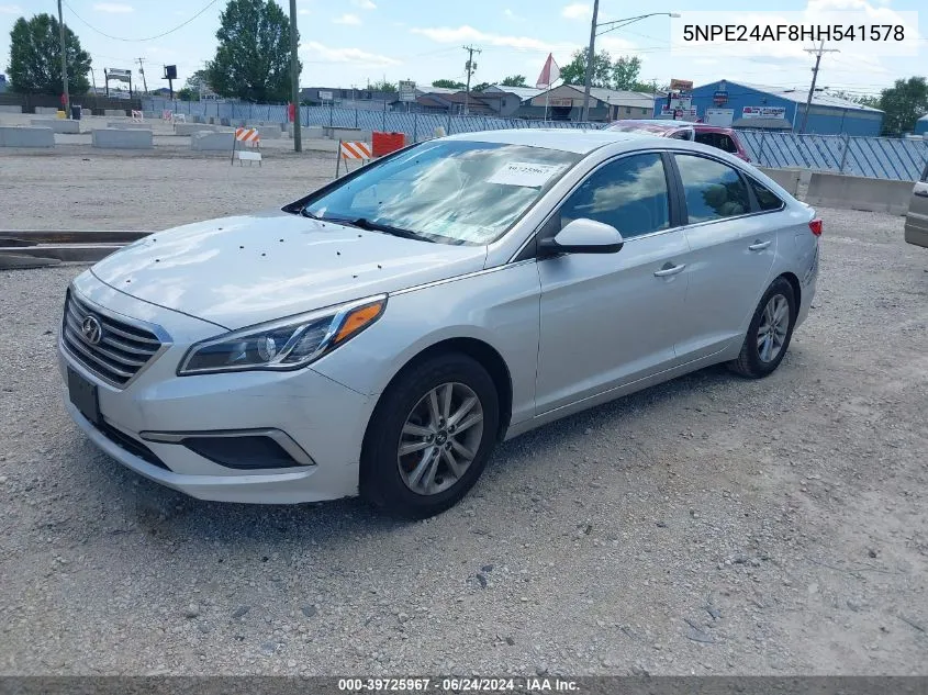 2017 Hyundai Sonata VIN: 5NPE24AF8HH541578 Lot: 39725967