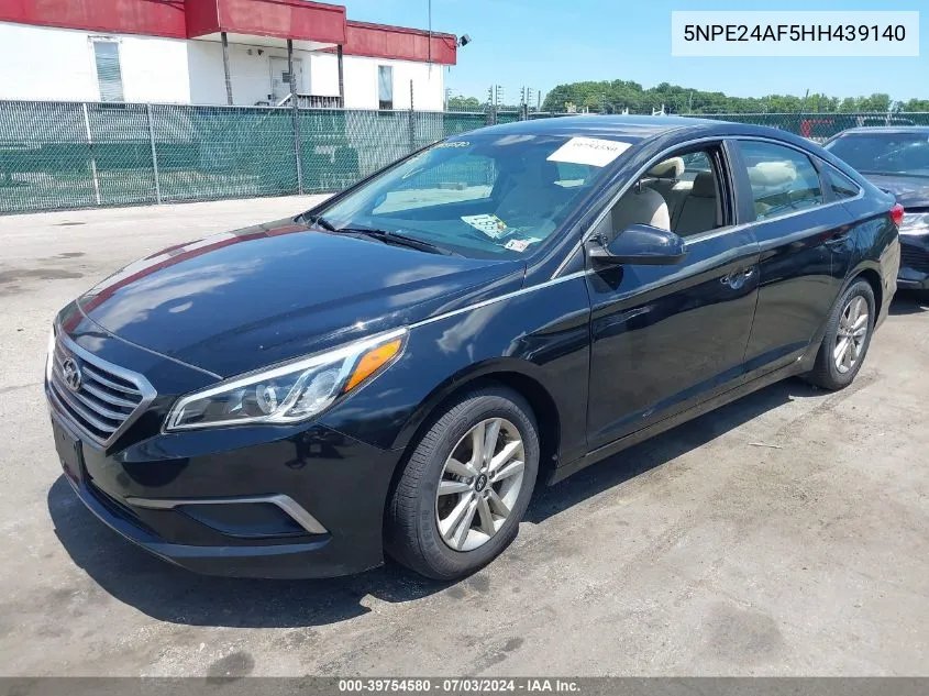 5NPE24AF5HH439140 2017 Hyundai Sonata Se