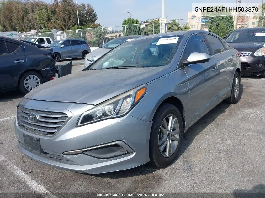 5NPE24AF1HH503870 2017 Hyundai Sonata Se