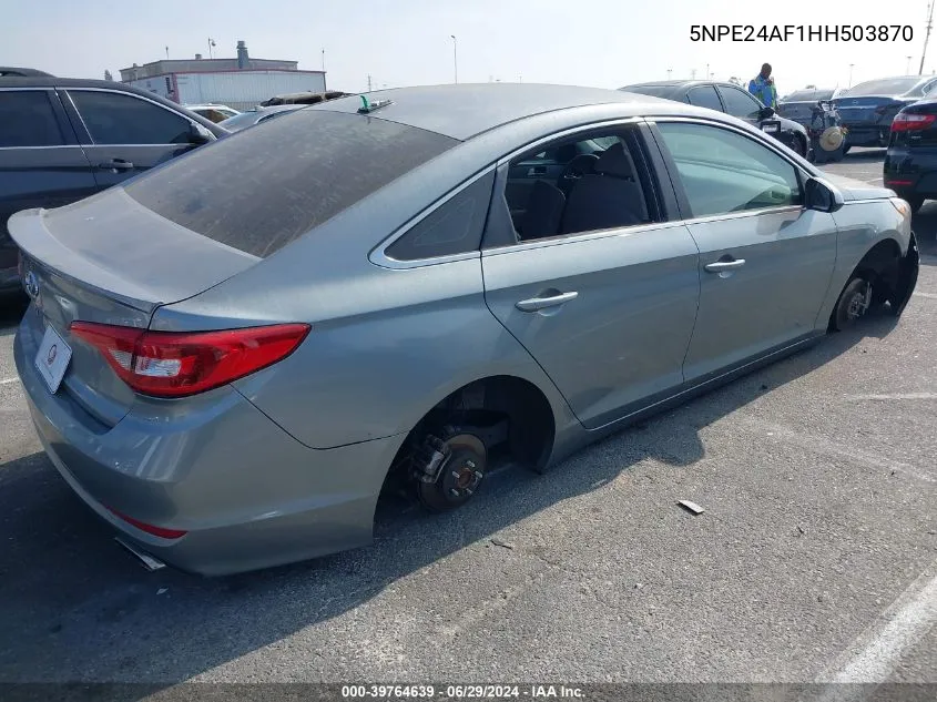 5NPE24AF1HH503870 2017 Hyundai Sonata Se