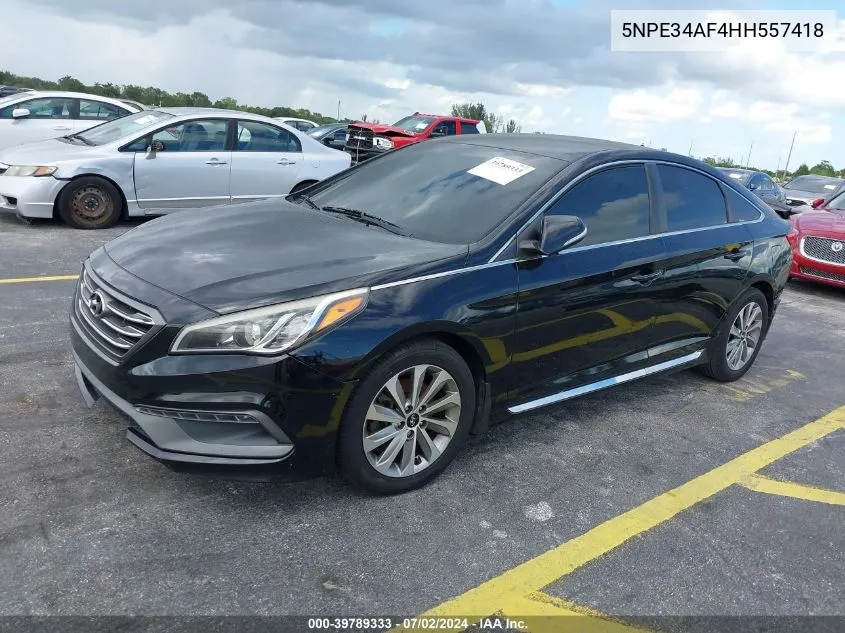 5NPE34AF4HH557418 2017 Hyundai Sonata Sport