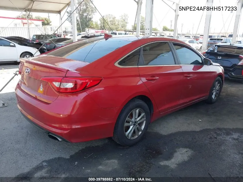 5NPE24AF8HH517233 2017 Hyundai Sonata