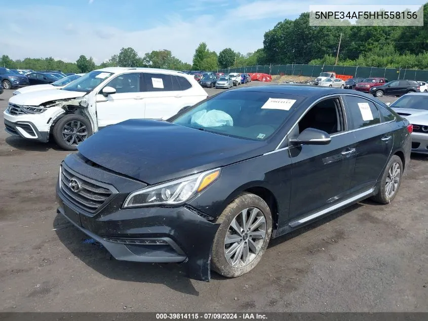 2017 Hyundai Sonata Sport VIN: 5NPE34AF5HH558156 Lot: 39814115