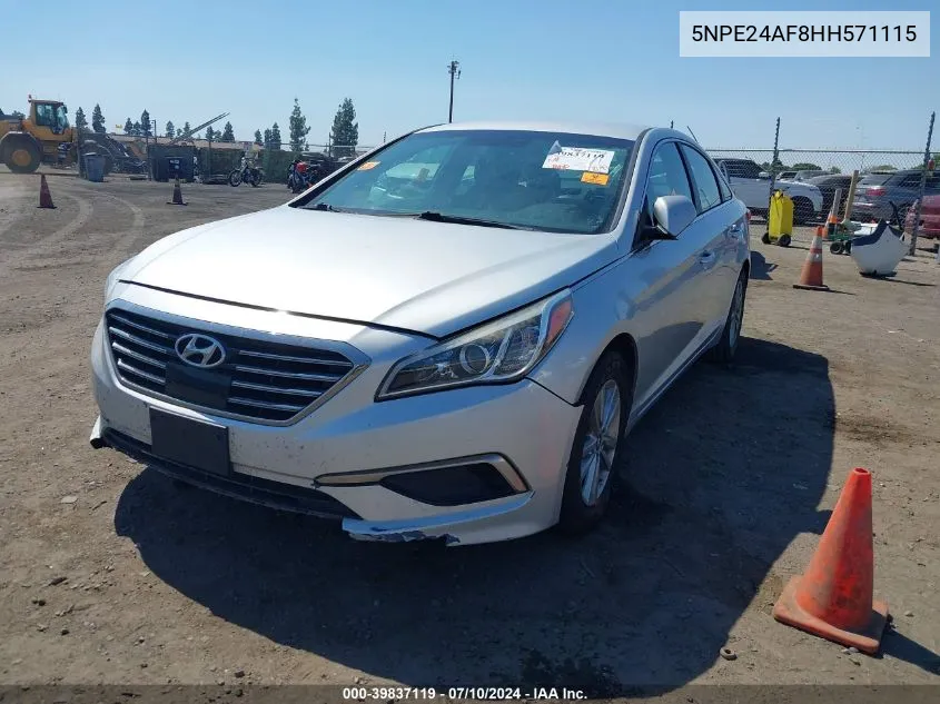 5NPE24AF8HH571115 2017 Hyundai Sonata Se