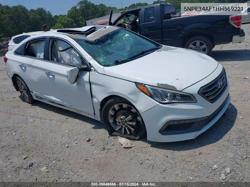 5NPE34AF1HH569221 2017 Hyundai Sonata Sport