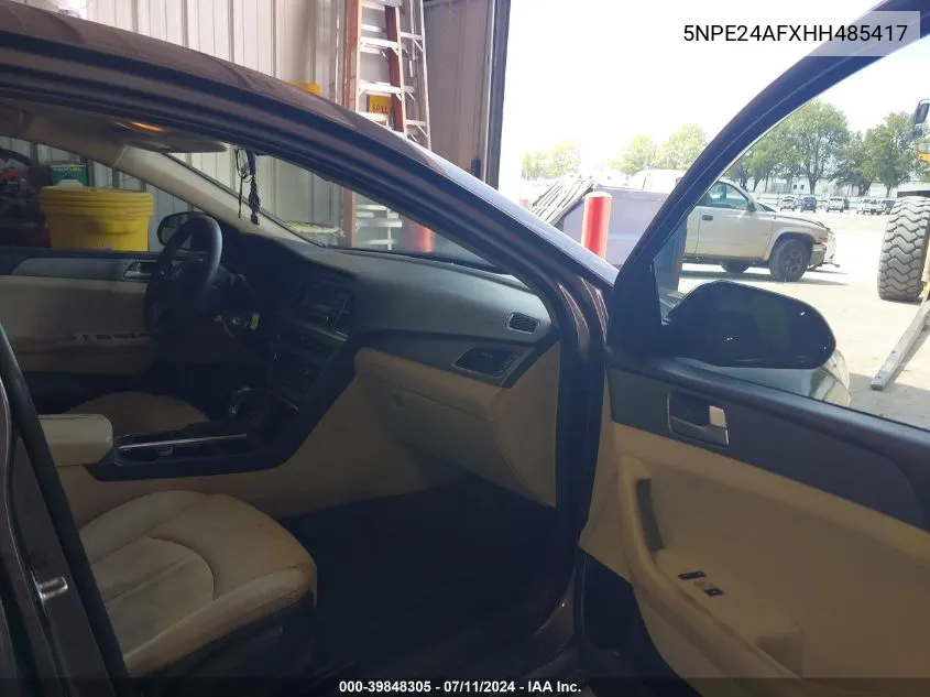 5NPE24AFXHH485417 2017 Hyundai Sonata