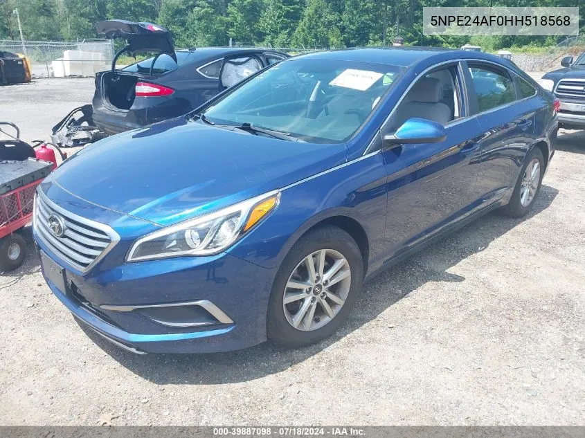 5NPE24AF0HH518568 2017 Hyundai Sonata