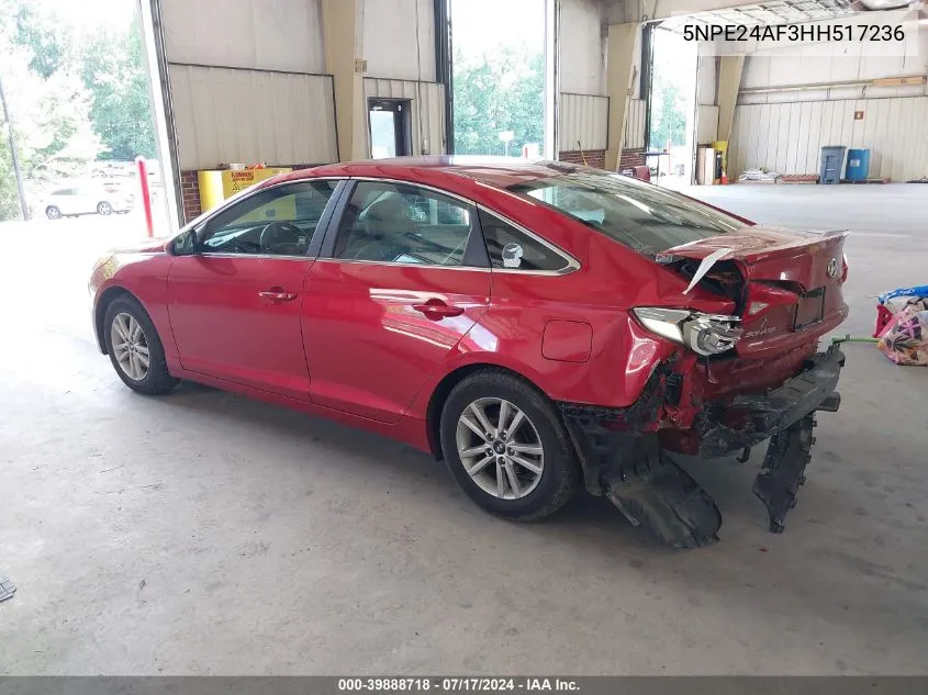 5NPE24AF3HH517236 2017 Hyundai Sonata