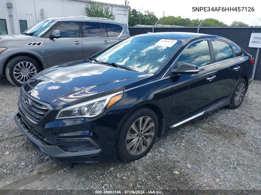 5NPE34AF6HH457126 2017 Hyundai Sonata Sport