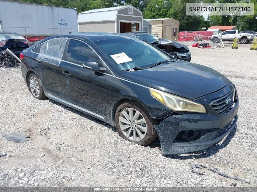 2017 Hyundai Sonata Sport VIN: 5NPE34AF7HH577100 Lot: 39897533